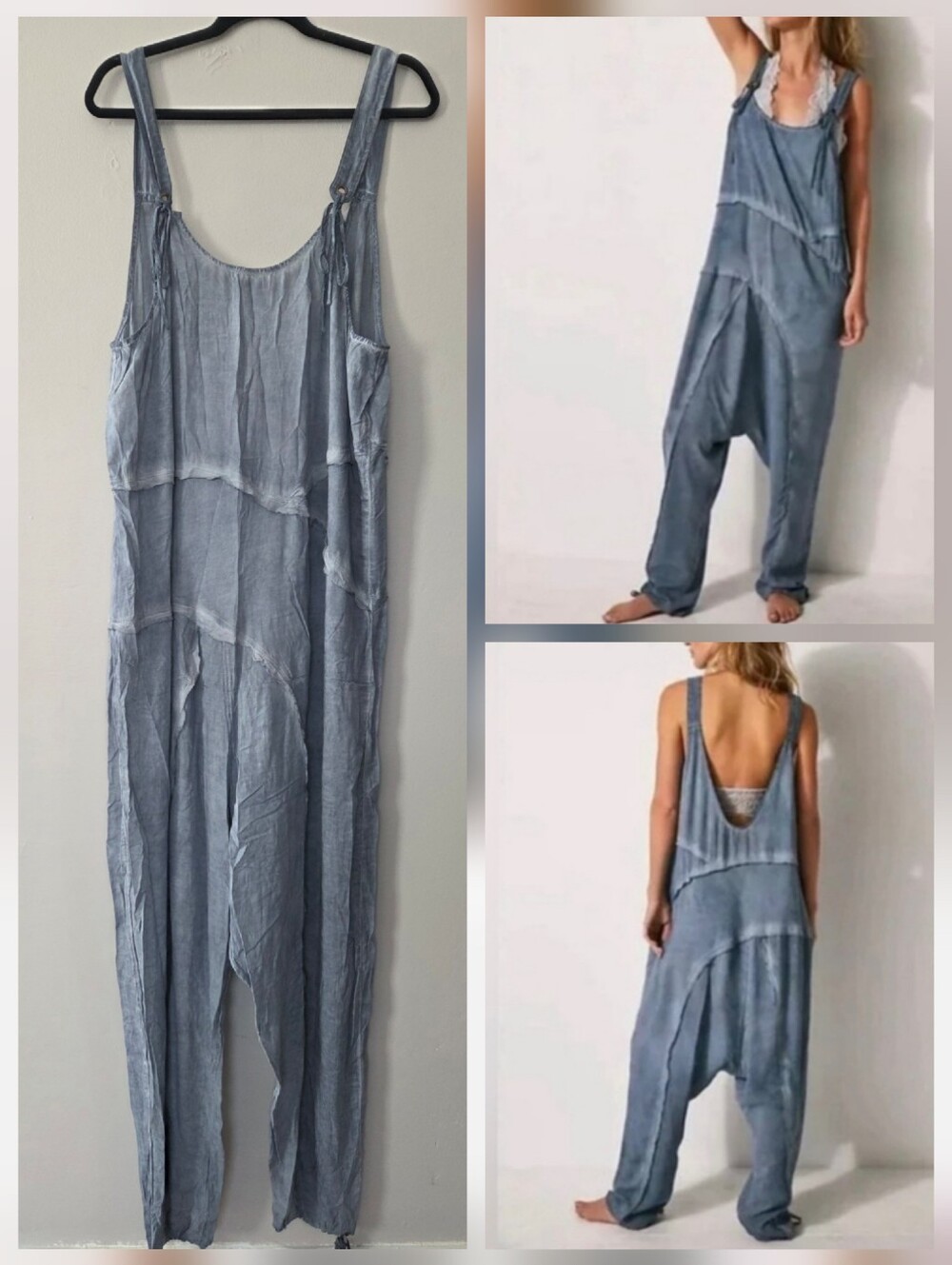 Free People Intimately Act Natural Shapeless Romper Flint Stone